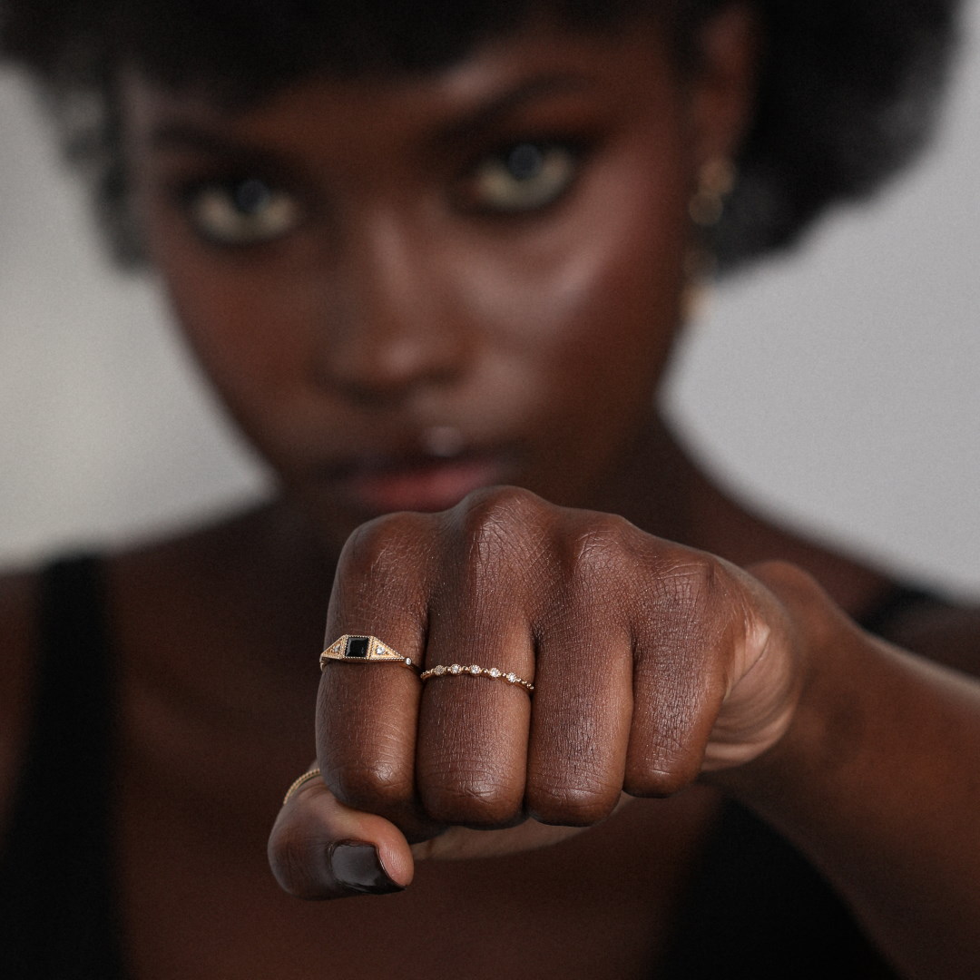 Angèle Brousse Nina Small bague or 18 carats diamant
