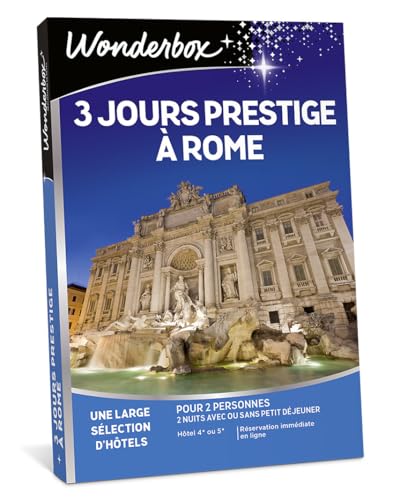 Wonderbox 3 Jours Prestige à Rome coffret 2 nuits 2 pers