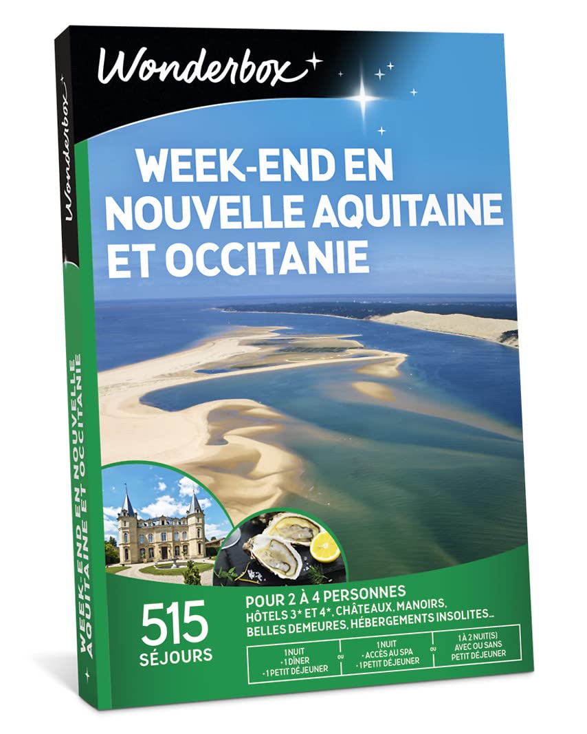 Wonderbox Week-End Nouvelle Aquitaine Occitanie coffret 2 personnes