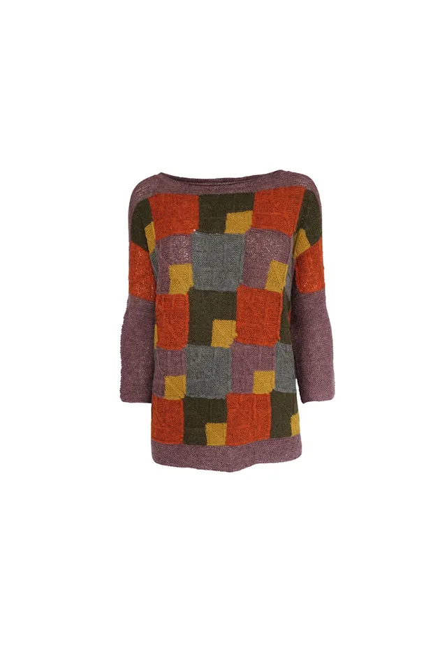 Isager Autumn kit tricot pull en laine à tricoter