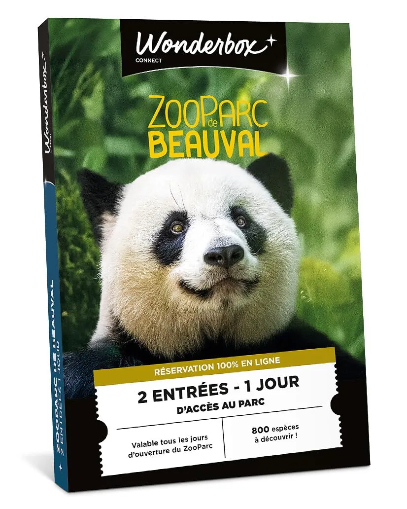 Wonderbox Parcs ZooParc de Beauval coffret cadeau 2 personnes
