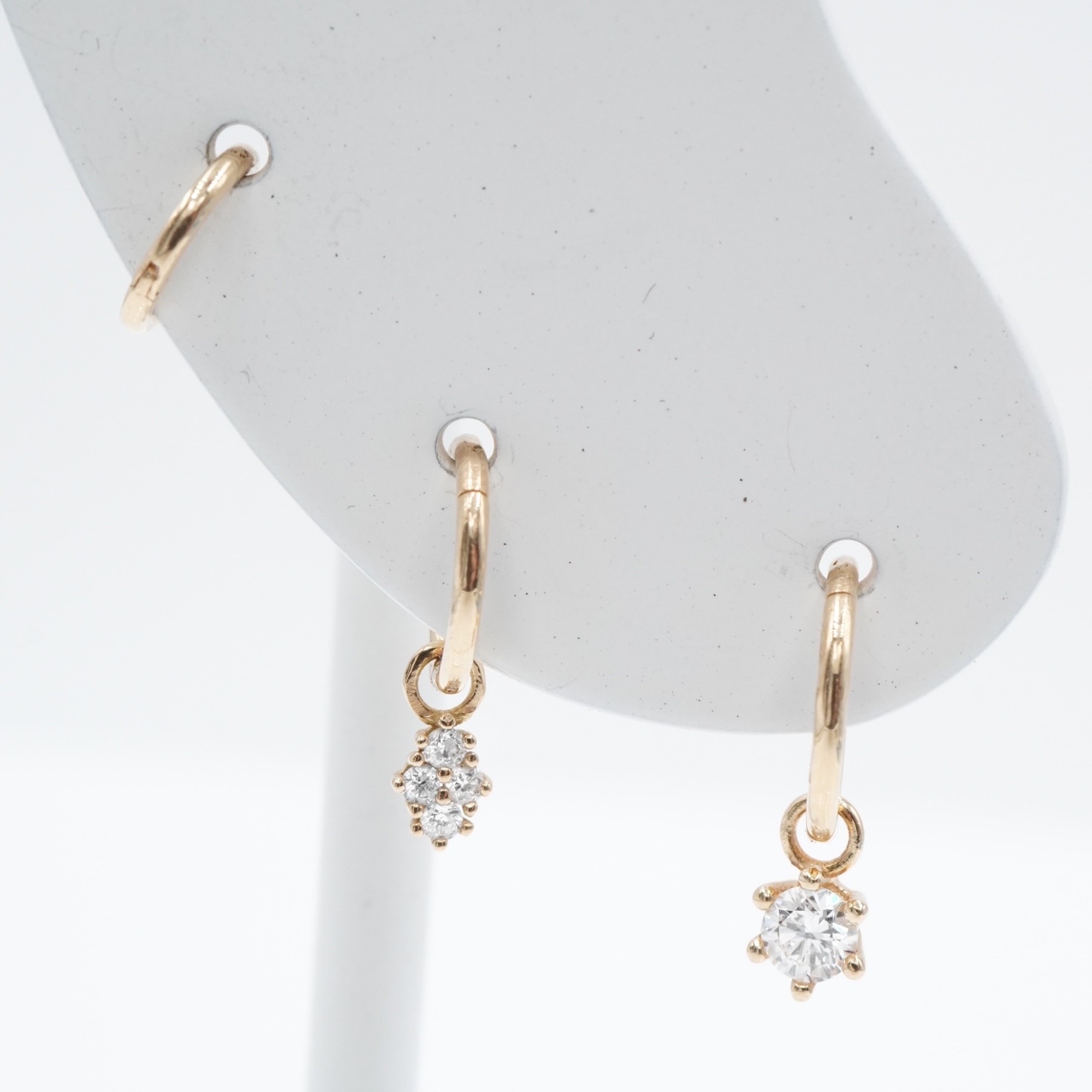 Angèle Brousse Eternity Charm or jaune losange diamants