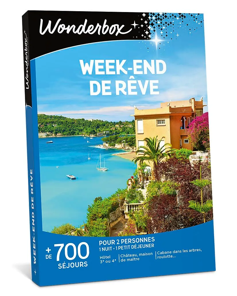 Wonderbox Week-End de Rêve coffret cadeau 2 pers