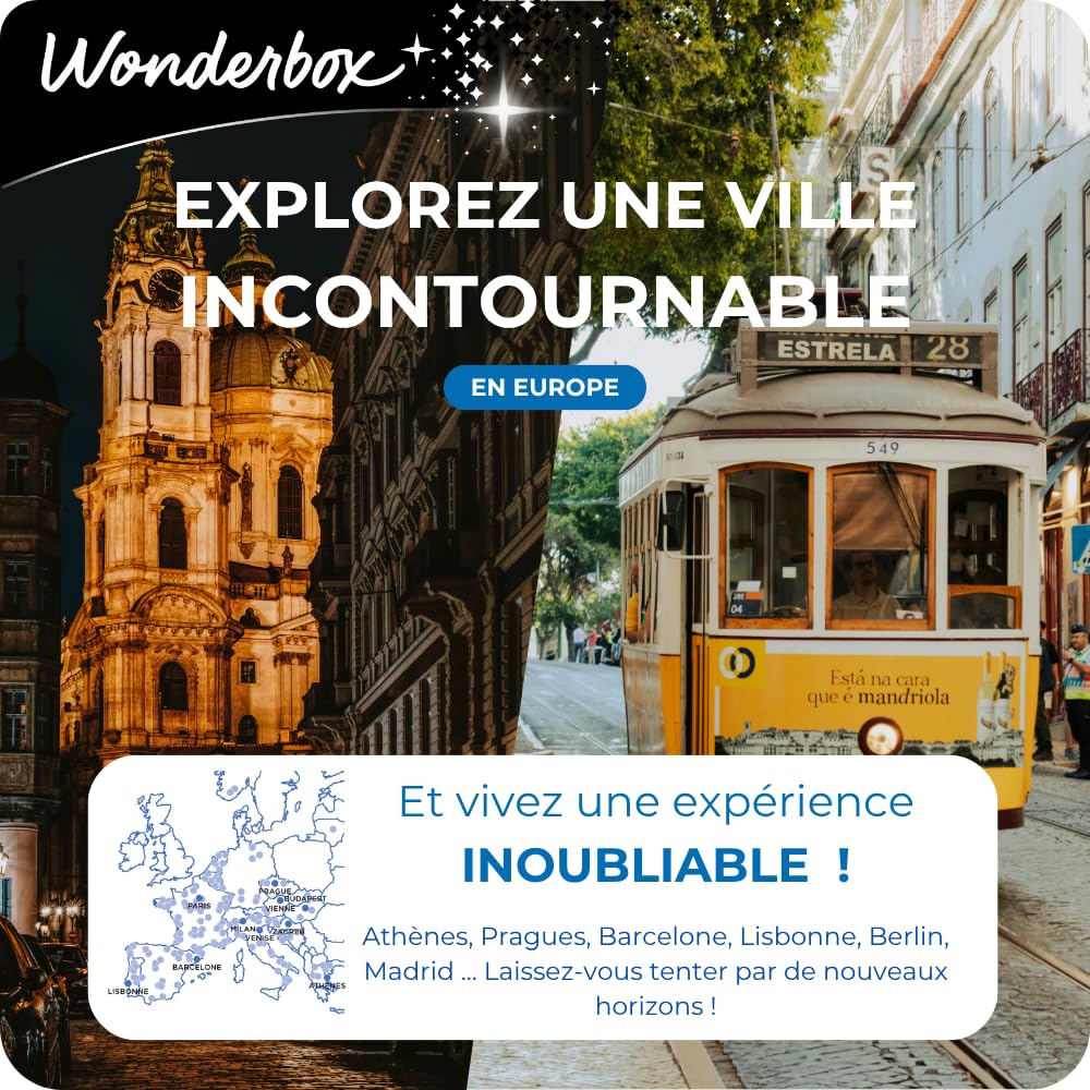 Wonderbox Week-End en Amoureux coffret séjour 2 nuits pour 2