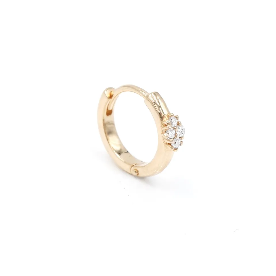 Angèle Brousse Eternity mini créole or jaune 18 carats diamants