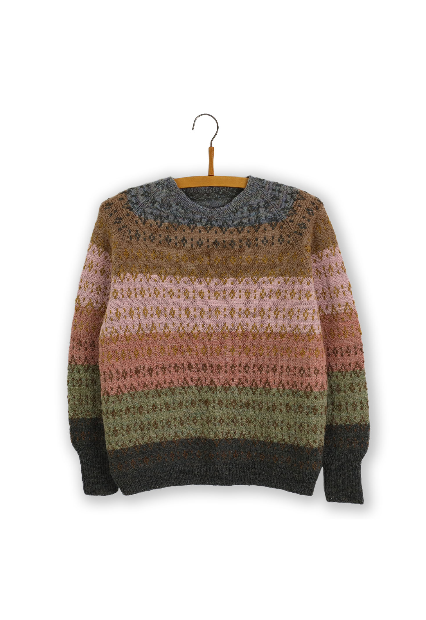 Isager Fynshoved kit tricot pull jacquard laine