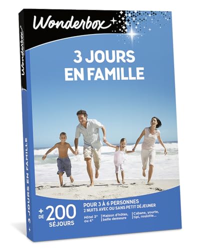 Wonderbox Séjour 3 Jours en Famille coffret 3-6 pers.