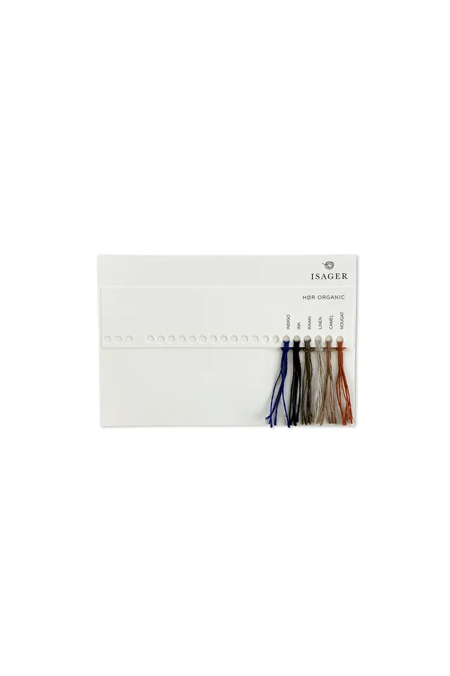 Isager Hør Organic carte coloris nuancier lin