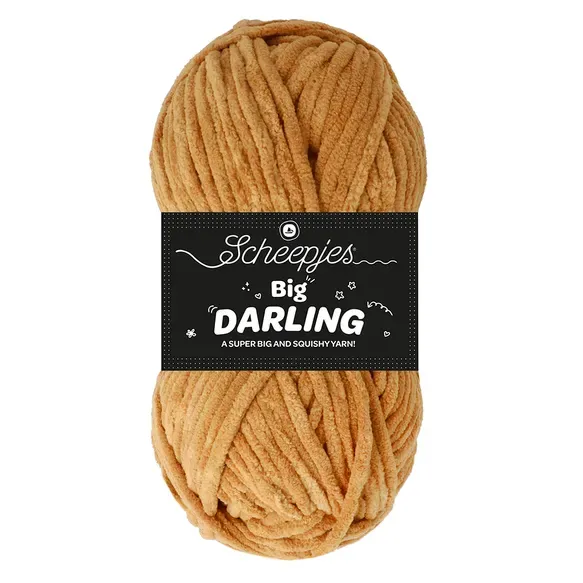 Scheepjes Big Darling 404 Camel fil chenille doux