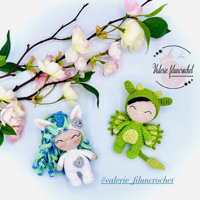 Valerie Fil Un Crochet Georgia la Poupée Licorne patron PDF