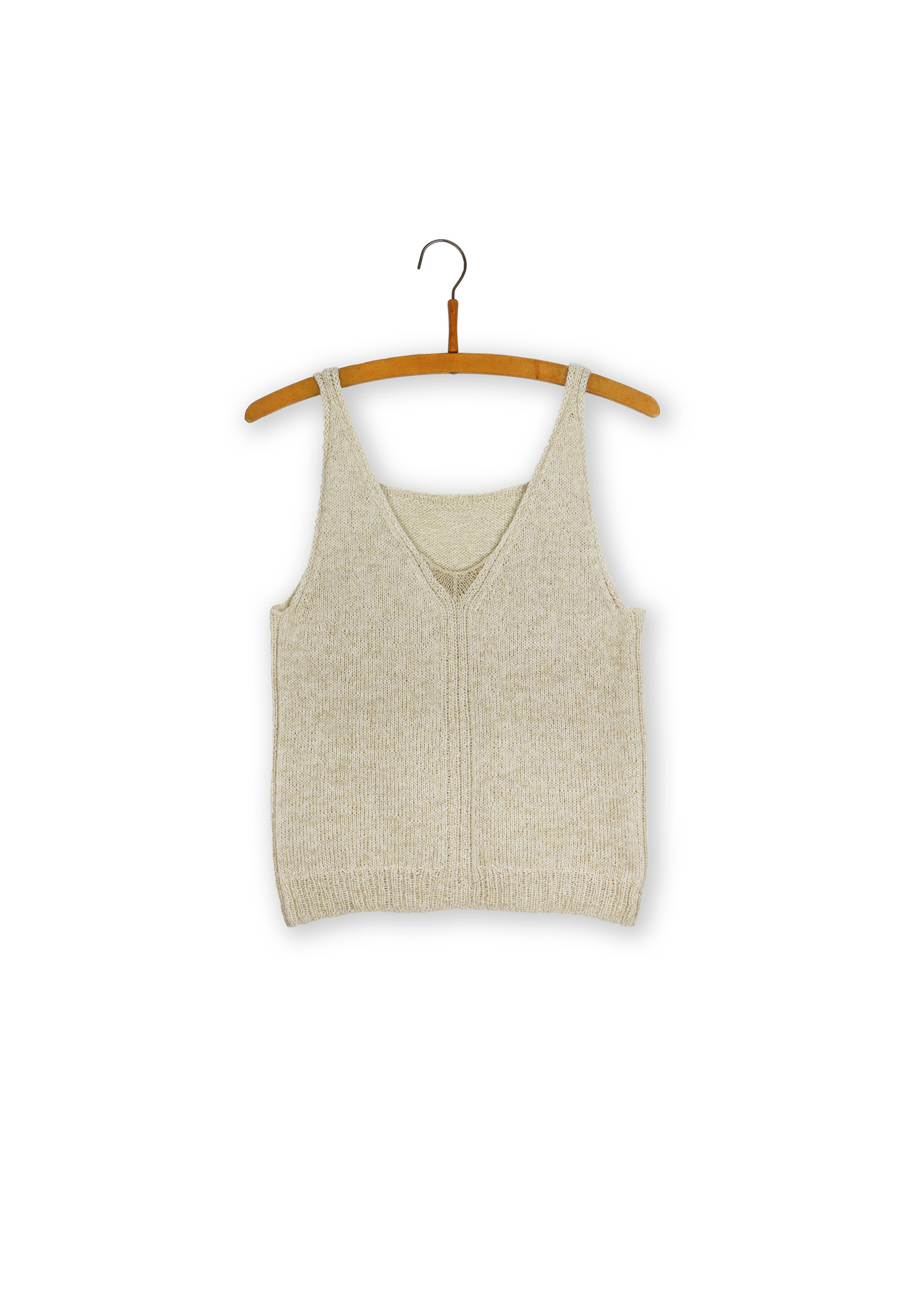Isager Yarn Kits Tan top kit tricot haut