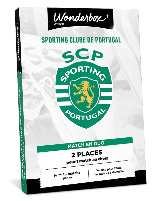 Wonderbox Évènements Sportifs Sporting Clube coffret cadeau 2 places match foot