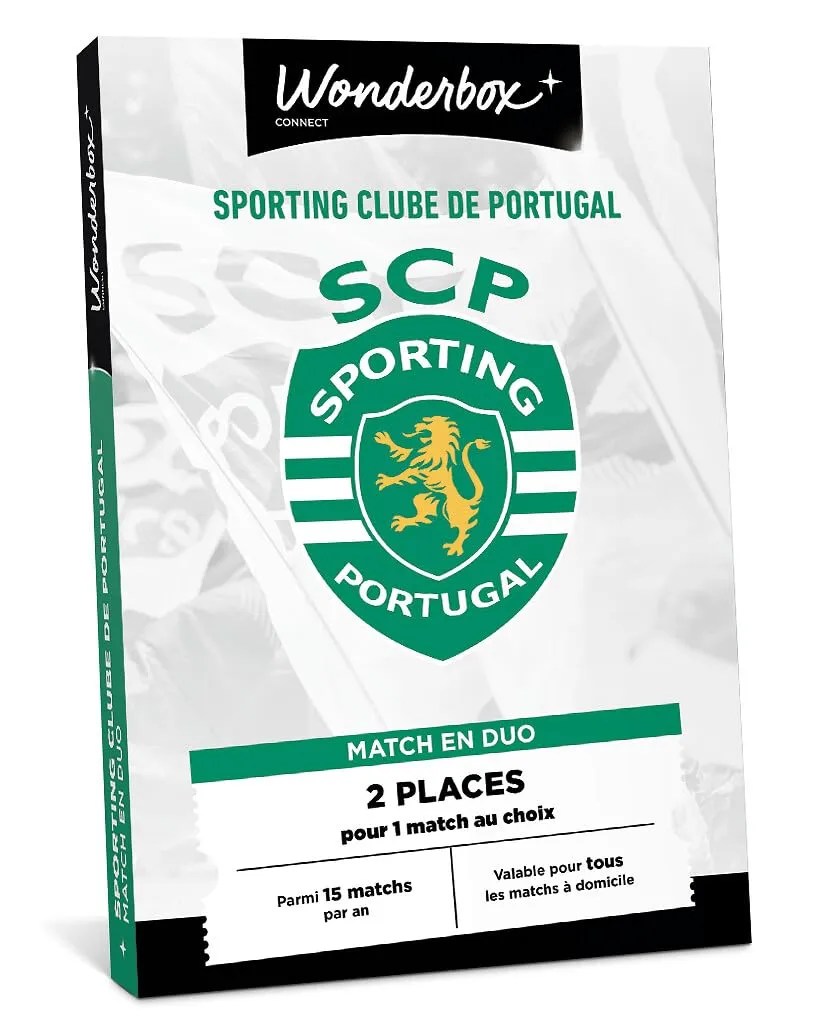 Wonderbox Évènements Sportifs Sporting Clube coffret cadeau 2 places match foot