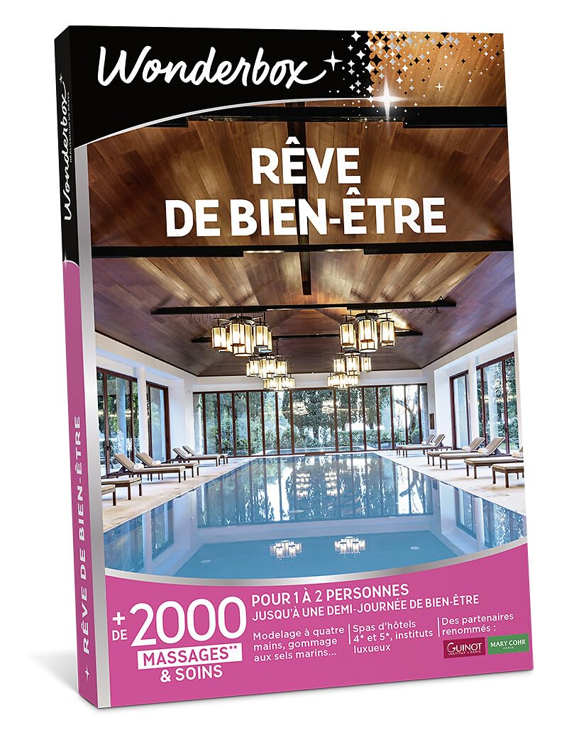 Wonderbox Rêve de Bien Être coffret massage 1-2 pers spa